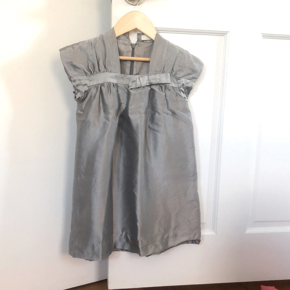 Raw silk dress